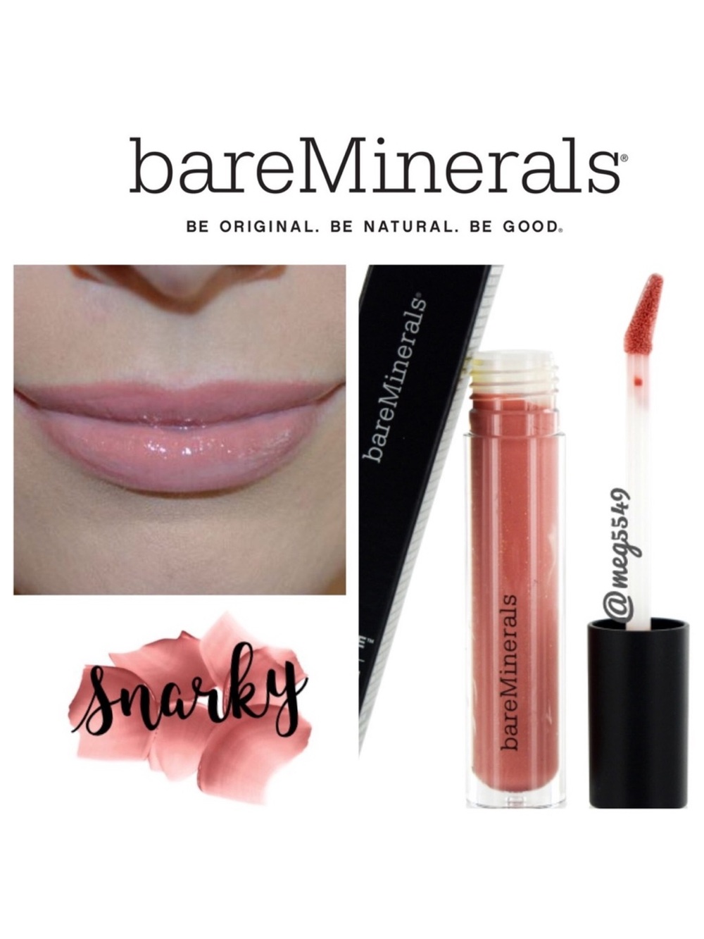 💕💋Bareminerals Snarky Gen Nude Buttercream Lip Gloss
